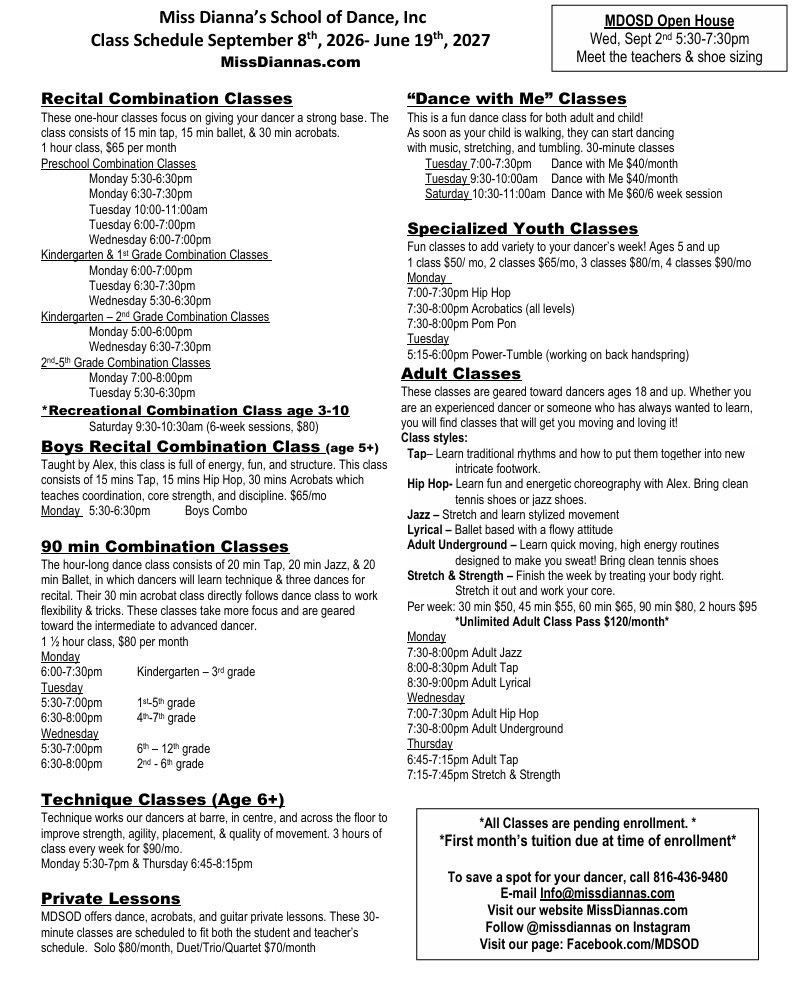 2026 2027 Class Calendar